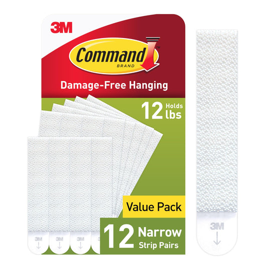 Command™ Narrow Picture Hanging Strips PH207-12NA